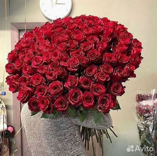Длинные высокие розы 150 см