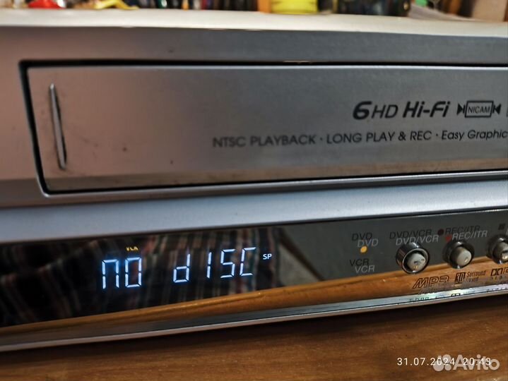 DVD+Видеомагнитофон LG DC366