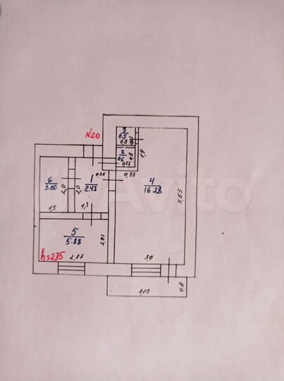 1-к. квартира, 29 м², 2/2 эт.