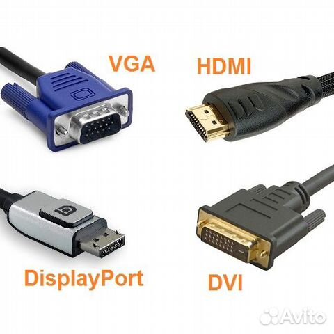Кабели hdmi VGA DisplayPort DVI