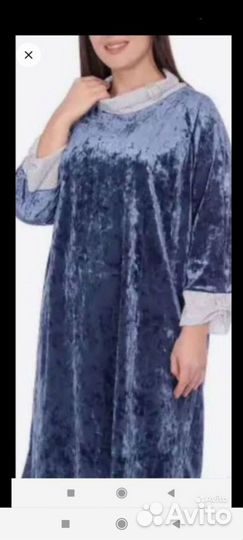 Платье бархатное 58 размер
