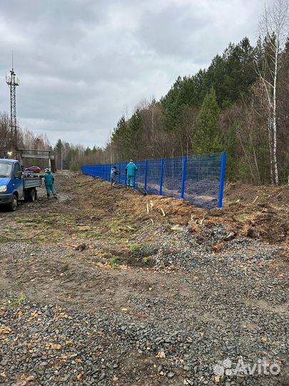 Винтовые сваи под забор