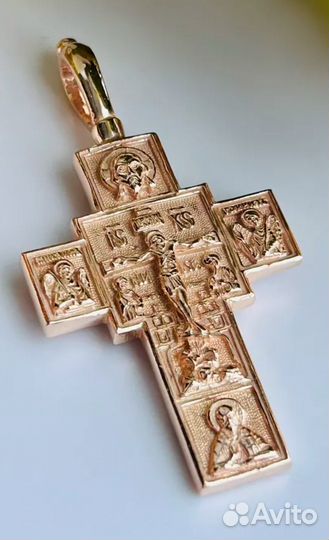 Золотой крестик мужской