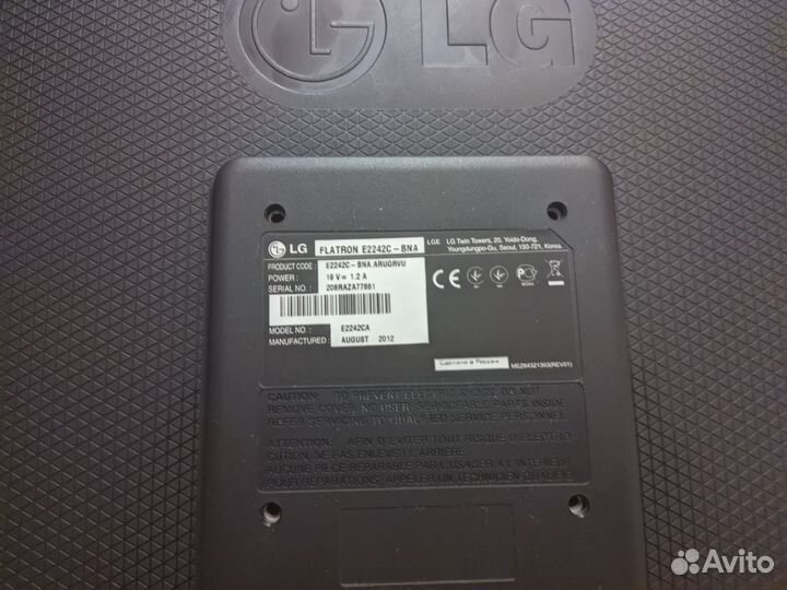 Монитор LG Flatron E2242C-BNA 22''