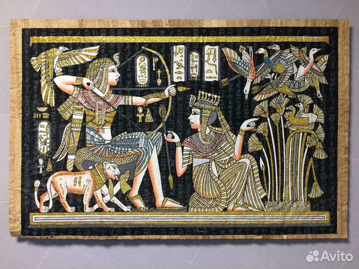 Картина на папирусе 