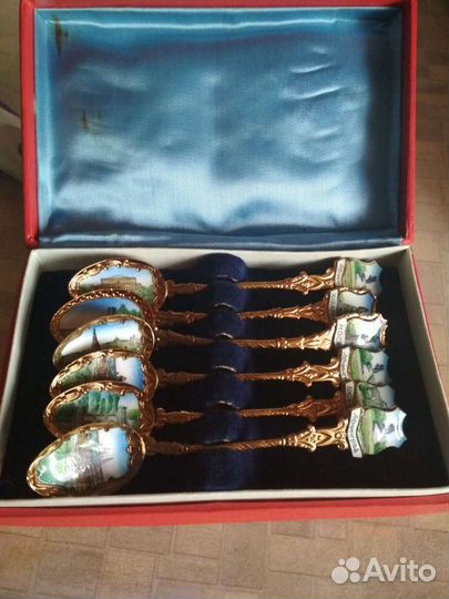 Набор чайных ложек с названием городов СССР