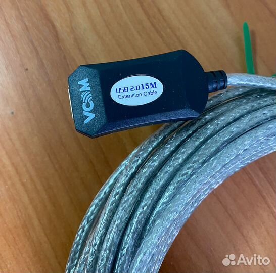Удлинитель USB 2.0 активный vcom 15 м