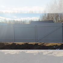 Забор с установкой. Профлист и штакетник, Москва