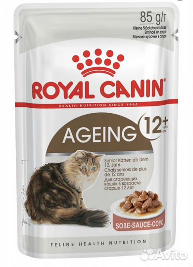 Royal Canin Ageing 12+ корм для кошек, паучи,соус