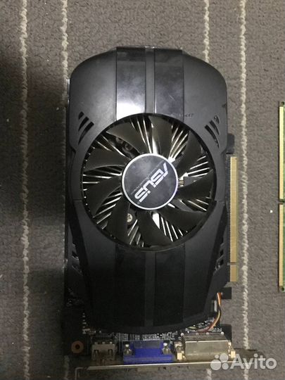 Материнская плата с процессором, озу и видеокартой