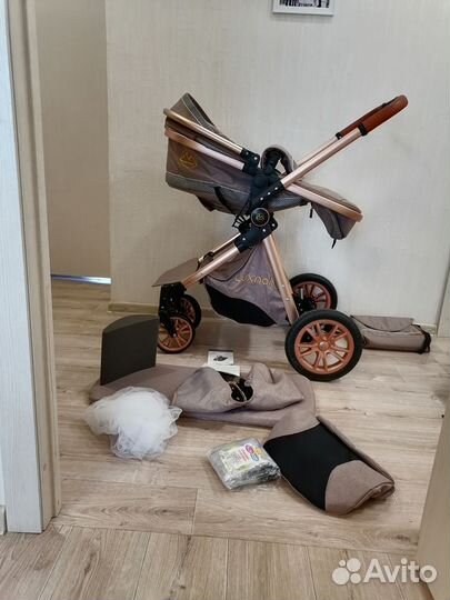 Коляска 3в1 Luxmom (лёгкая)