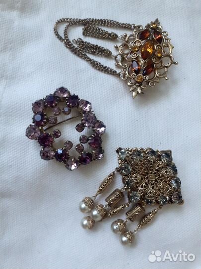 Брошь Чехия винтаж СССР