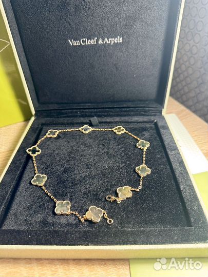 Колье van cleef vgold перламутр