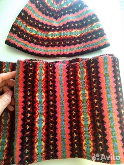 Комплект шапка и шарф