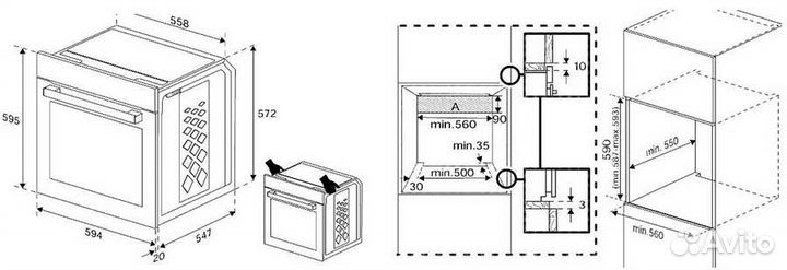 Духовой шкаф indesit IFE 3644 BL