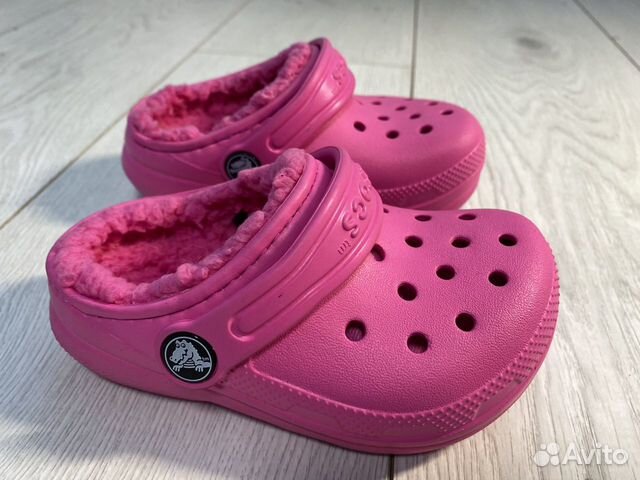 Сабо утепленные crocs c7 /23-24