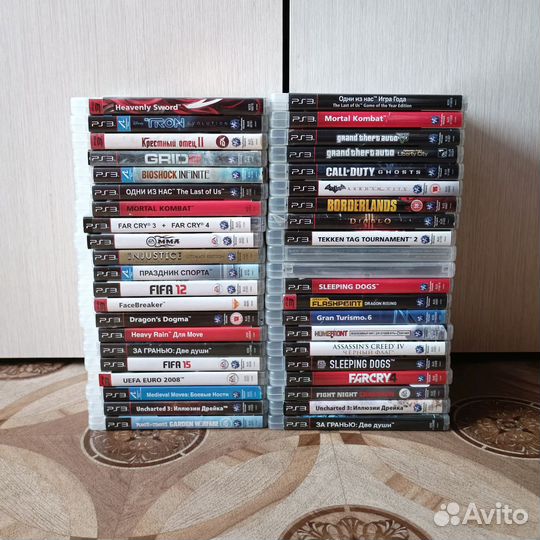 Диски PS3 оптом (42 штуки)