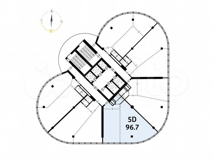 Универсальное посещение с панорамным видом - 96,7