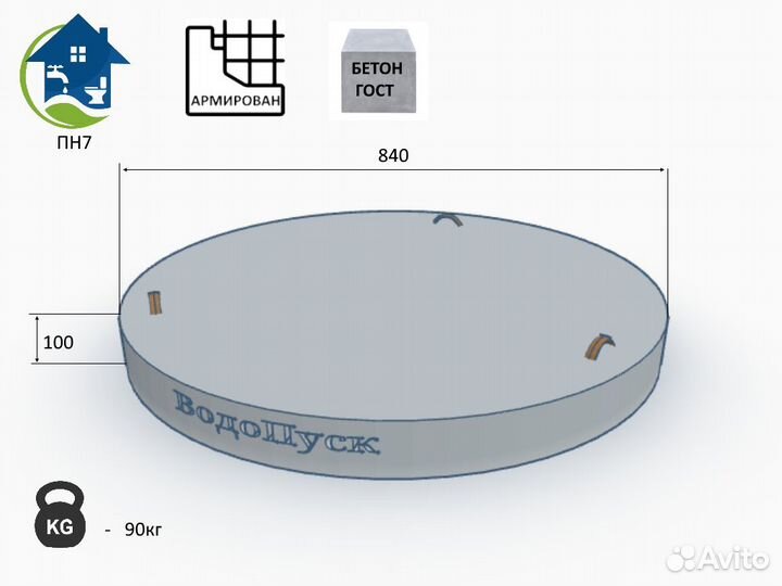 Жб плита низа пн-7 напрямую с завода гост