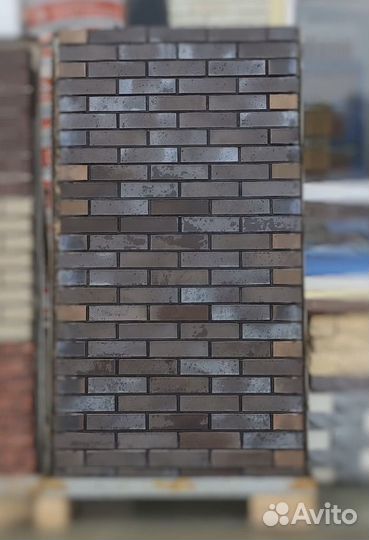Кирпич облицовочный флэш нуар черный