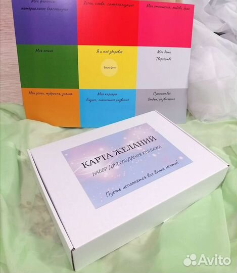 Карта желаний А3, набор для создания с картинками