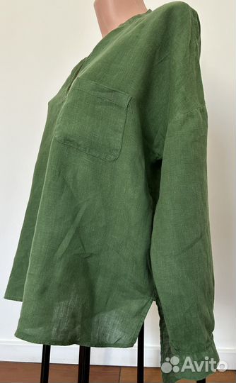 Блузка, рубашка женская Zara лен, L