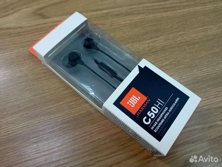 Наушники с микрофоном JBL C50HI (Black)