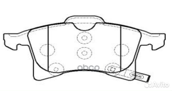 Колодки тормозные opel astra/corsa 03/zafira 0
