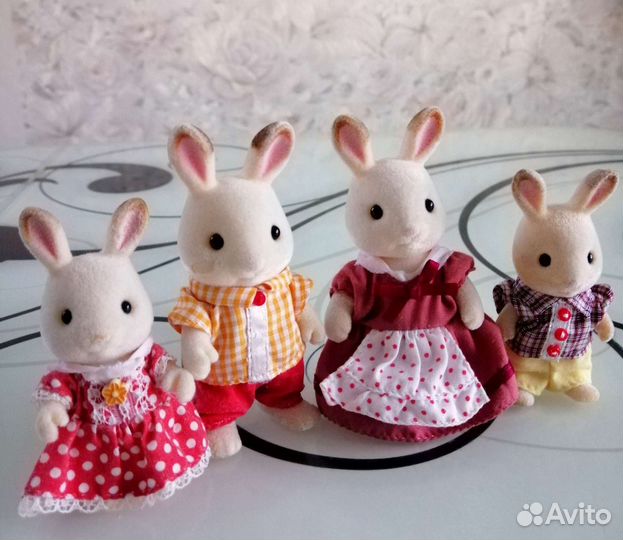 Sylvanian families семья шоколадных кроликов