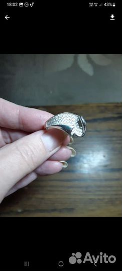 Кольцо серебро 925