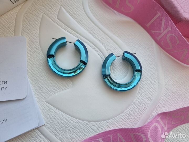 Серьги Lucent Swarovski оригинал конго кольца