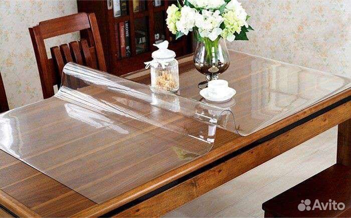 Гибкое стекло круги овалы скатерть силикон