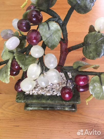 Цветок декоративный натуральный камень