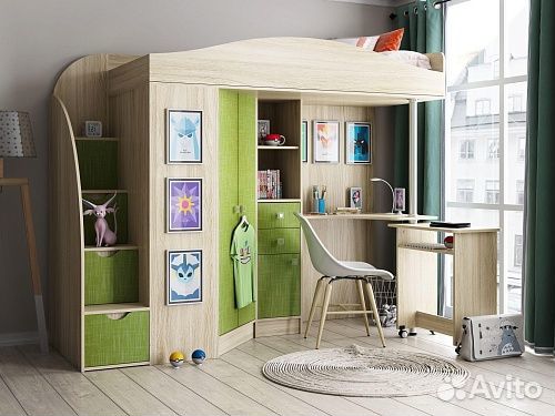 Детская кровать-чердак Теремок-1 Гранд