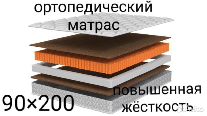 Матрас ортопедический 160х200 повышенная жёсткость