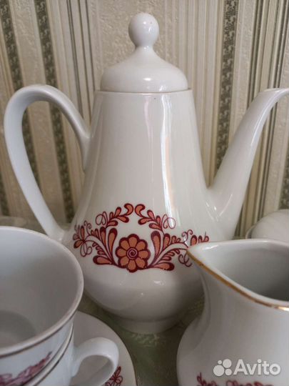 Кофейный сервиз времен СССР. Болгария