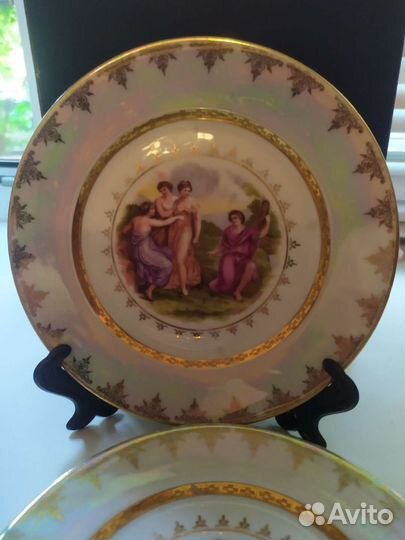 4 Тарелки Мадонна перламутр