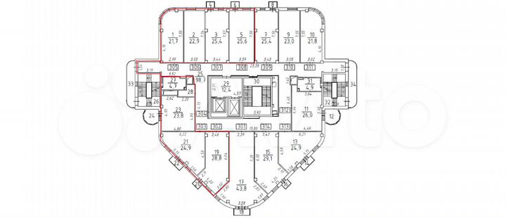 Офис, 184 м²
