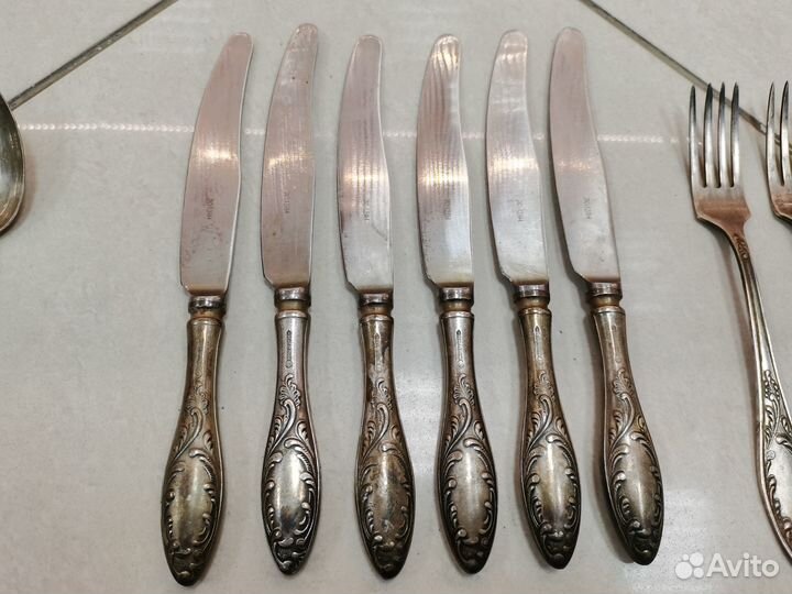 Столовый набор ложки вилки ножи мнц СССР