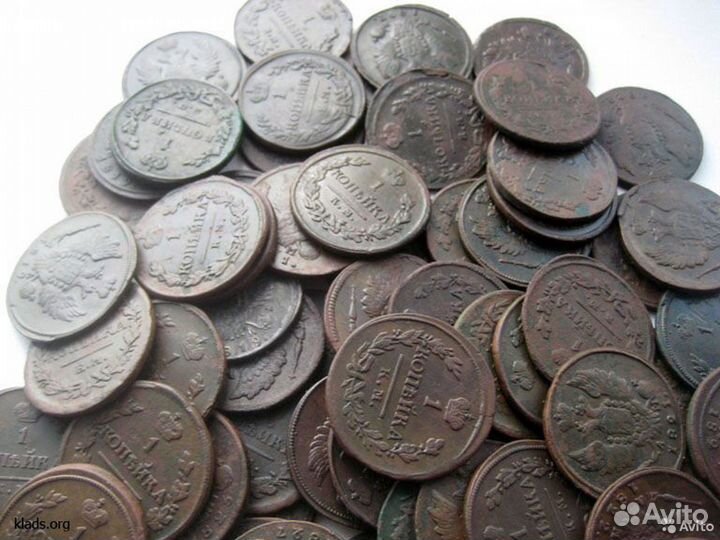 Клады и монеты из меди и серебра