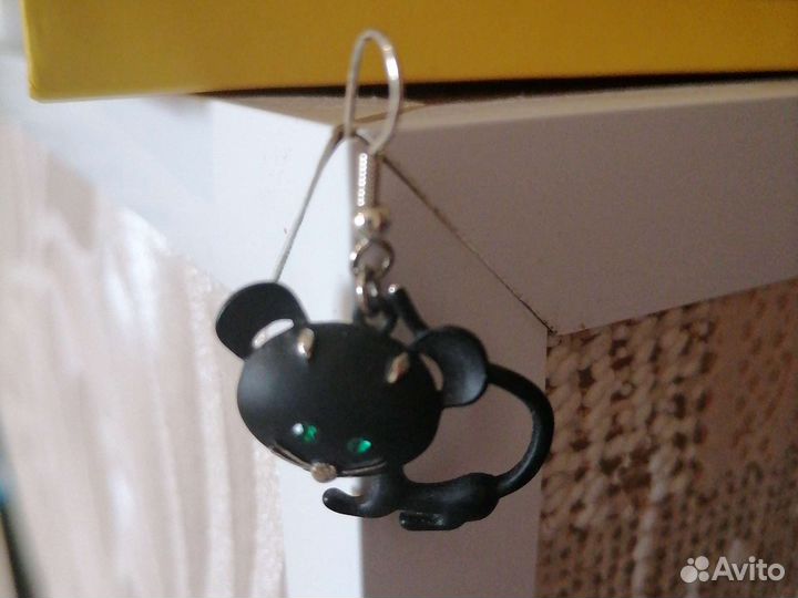 Серьги кошки