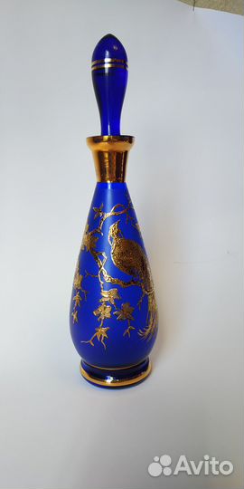 Графин богемское стекло винтаж