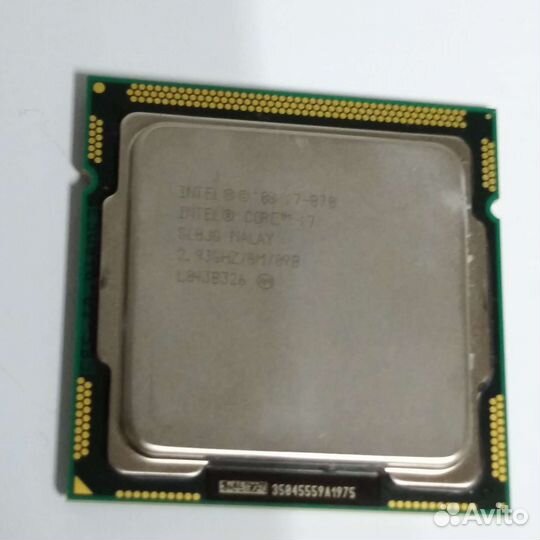 Процессор intel core i7 870 2.93GHZ