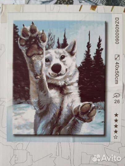 Картина по номерам на холсте 