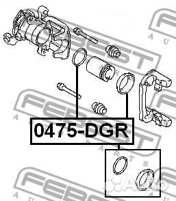 Рем. к-кт суппорта mitsubishi carisma 95-03зад.(пы
