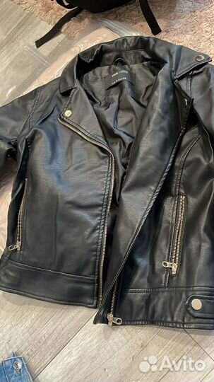 Кожаная куртка sinsay идеальное состояние