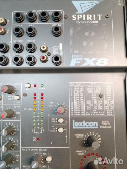 Микшерный пульт soundcraft spirit 8fx