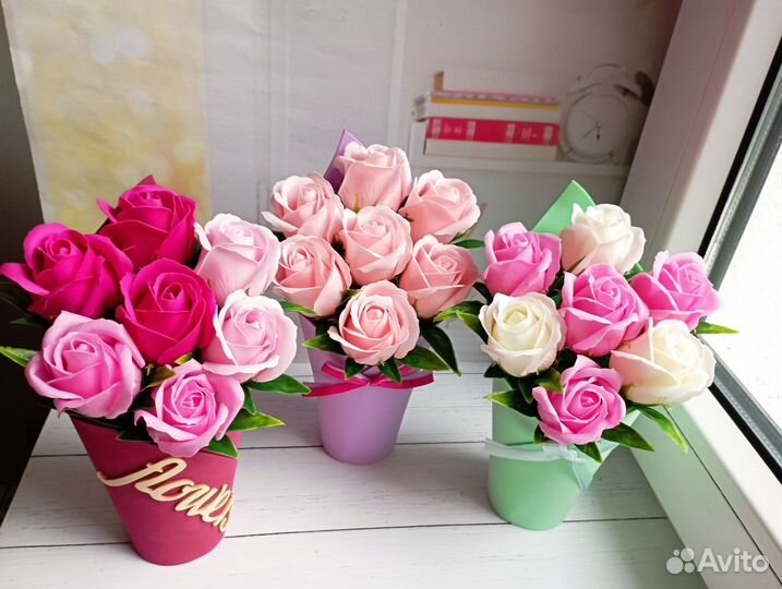 Букет комплимент из пенных роз