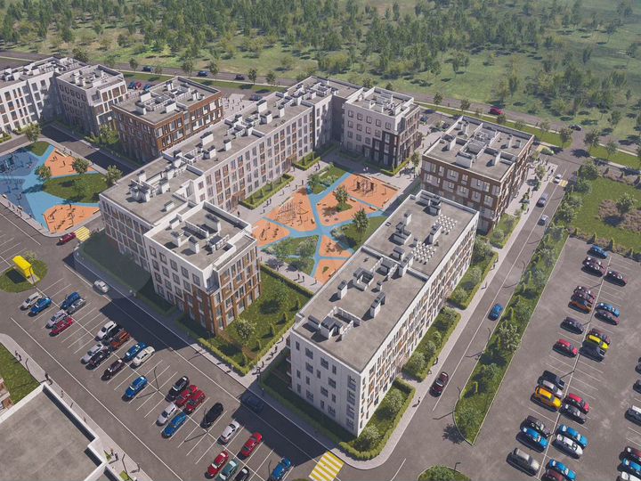 2-к. квартира, 72,3 м², 2/4 эт.