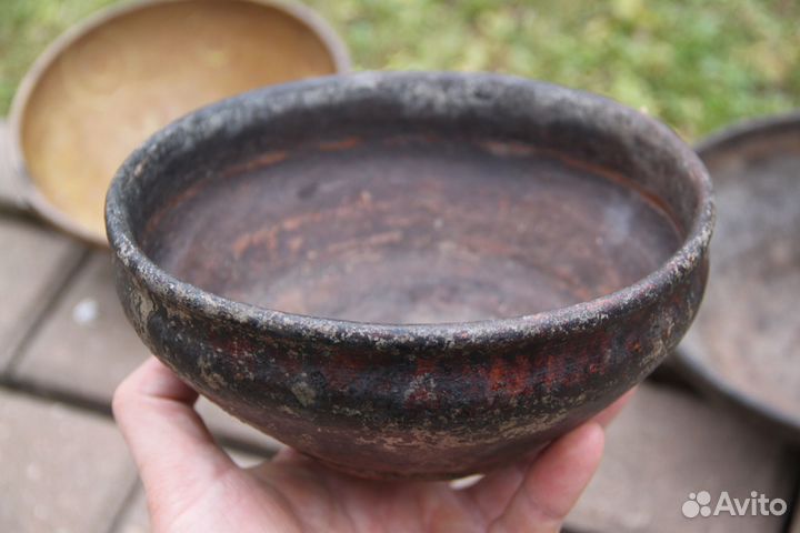 Тарелки 3 шт Тарелка глубокая старинная посуда 19в